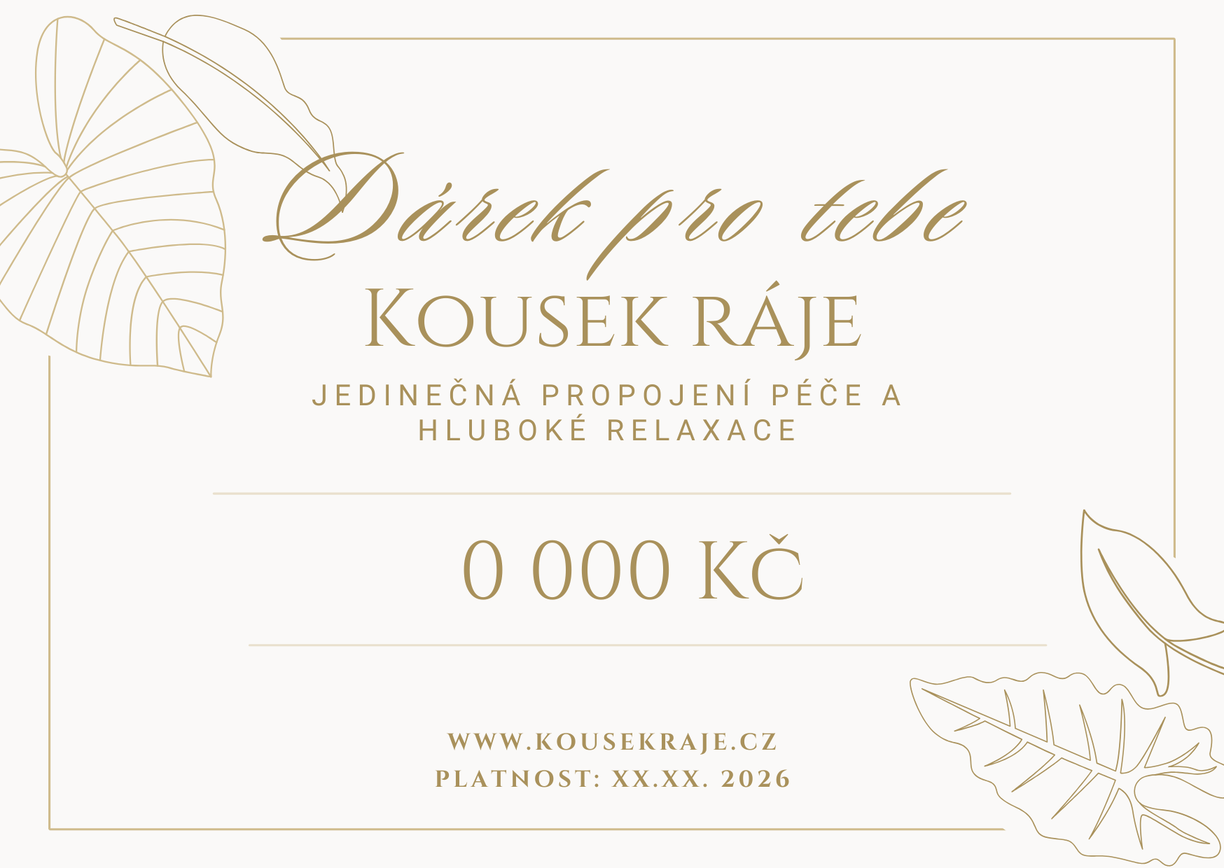 Dárková poukázka květina 3